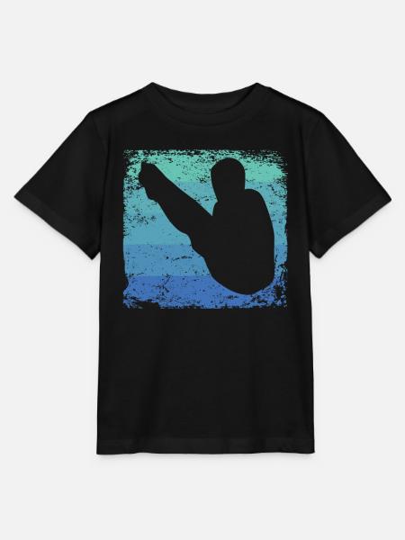 Turmspringen Kunstspringen Synchronspringen - Stanley/Stella Kinder T-Shirt MINI CREATOR - Schwarz