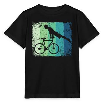 Kunstradfahren Kunstradfahrer - Stanley/Stella Kinder T-Shirt MINI CREATOR  - Schwarz - Vorne - Mikhail (115cm)