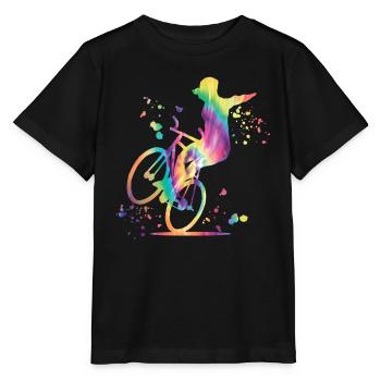 Kunstradfahren Kunstradfahrer - Stanley/Stella Kinder T-Shirt MINI CREATOR  - Schwarz - Vorne - Mikhail (115cm)