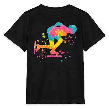 Patineuse de vitesse Sportswoman Patinage de vitesse - T-shirt bio MINI CREATOR Stanley/Stella Enfant - noir - Devant - Mikhail (115cm)