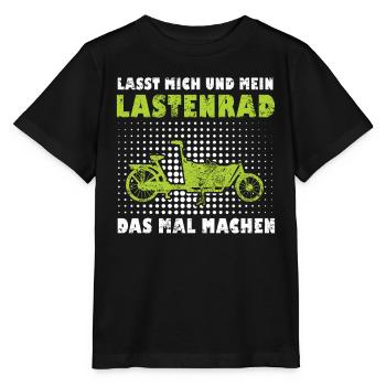 Cargo Bike Retro Cargo Bike Cargobike - Stanley/Stella MINI CREATOR Kids’ T-Shirt - black - Front - Mikhail (115cm)