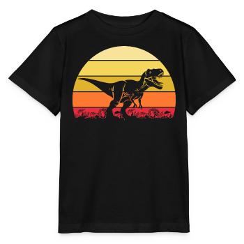 Archéologue Dino Tyrannosaure Dinosaure - T-shirt bio MINI CREATOR Stanley/Stella Enfant - noir - Devant - Mikhail (115cm)