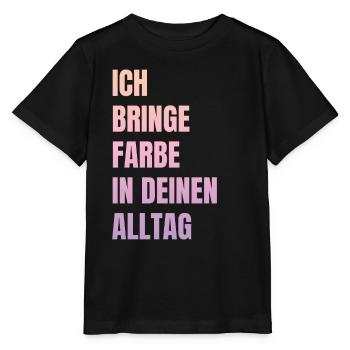 J’amène Peintre de peinture Papa Vernisseur - T-shirt bio MINI CREATOR Stanley/Stella Enfant - noir - Devant - Mikhail (115cm)