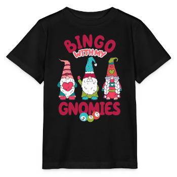 Bingo Mit Meinen Gnomies Lustiges Bingo - Stanley/Stella Kinder T-Shirt MINI CREATOR  - Schwarz - Vorne - Mikhail (115cm)