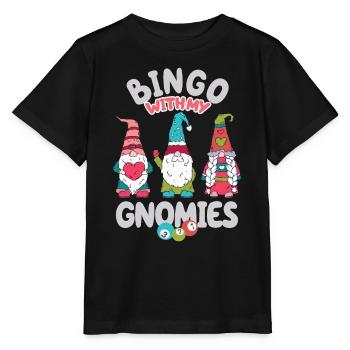 Bingo Mit Meinen Gnomies Lustiges Bingo - Stanley/Stella Kinder T-Shirt MINI CREATOR  - Schwarz - Vorne - Mikhail (115cm)
