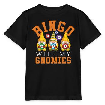Bingo Mit Meinen Gnomies Lustiges Bingo - Stanley/Stella Kinder T-Shirt MINI CREATOR  - Schwarz - Vorne - Mikhail (115cm)
