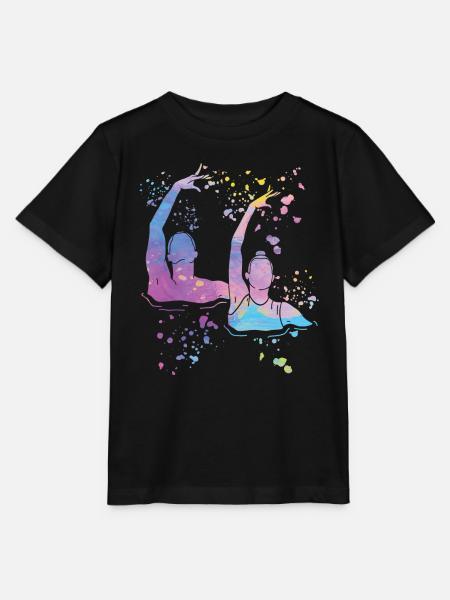 Natation artistique par équipe de natation synchronisée - T-shirt bio MINI CREATOR Stanley/Stella Enfant - noir