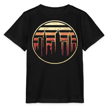 Vintage Urban City Graphic City - Stanley/Stella MINI CREATOR Kids’ T-Shirt - black - Front - Mikhail (115cm)