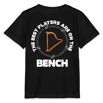 Die Besten Spieler Sitzen Auf Der Bank Harfe - Stanley/Stella Kinder T-Shirt MINI CREATOR  - Schwarz - Vorne - Mikhail (115cm)