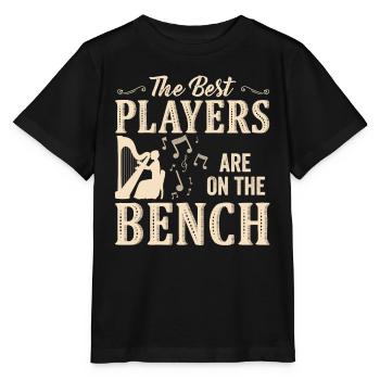 Die Besten Spieler Sitzen Auf Der Bank Harfe - Stanley/Stella Kinder T-Shirt MINI CREATOR  - Schwarz - Vorne - Mikhail (115cm)