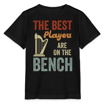 Die Besten Spieler Sitzen Auf Der Bank Harfe - Stanley/Stella Kinder T-Shirt MINI CREATOR  - Schwarz - Vorne - Mikhail (115cm)