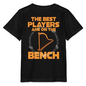 Die Besten Spieler Sitzen Auf Der Bank Harfe - Stanley/Stella Kinder T-Shirt MINI CREATOR  - Schwarz - Vorne - Mikhail (115cm)