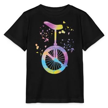 Unicycliste monocycle monocycle - T-shirt bio MINI CREATOR Stanley/Stella Enfant - noir - Devant - Mikhail (115cm)