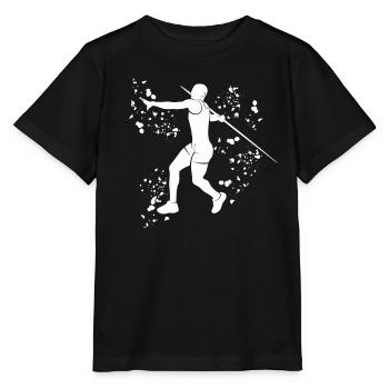 Lancer de javelot Colorsplash Lancer de javelot - T-shirt bio MINI CREATOR Stanley/Stella Enfant - noir - Devant - Mikhail (115cm)