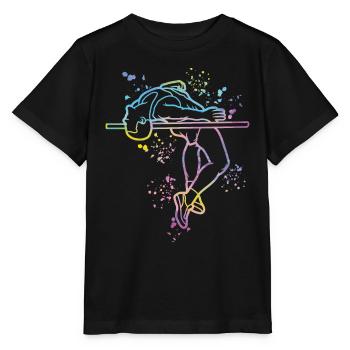 High Jumper Watercolor High Jump - Stanley/Stella MINI CREATOR Kids’ T-Shirt - black - Front - Mikhail (115cm)