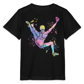Boulderer Colorsplash Boulder Bouldering - Stanley/Stella MINI CREATOR Kids’ T-Shirt - black - Front - Mikhail (115cm)