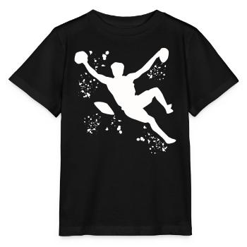 Boulderer Colorsplash Boulder Bouldering - Stanley/Stella MINI CREATOR Kids’ T-Shirt - black - Front - Mikhail (115cm)