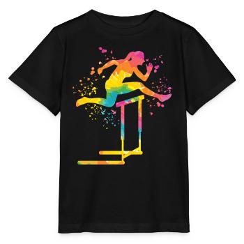 Hurdle Run Obstacle Course Kids Hurdle Run - Stanley/Stella MINI CREATOR Kids’ T-Shirt - black - Front - Mikhail (115cm)