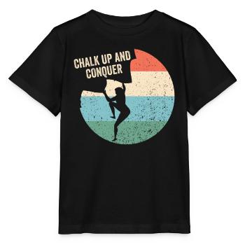 Chalking up and conquering boulderers - Stanley/Stella MINI CREATOR Kids’ T-Shirt - black - Front - Mikhail (115cm)