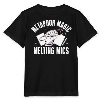 Poetry Slam Metaphor Magic Slam Poetry - Stanley/Stella MINI CREATOR Kids’ T-Shirt - black - Front - Mikhail (115cm)