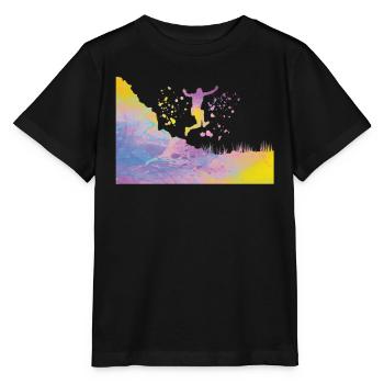 Trail Runner Cross Trail Bergläufer - Stanley/Stella Kinder T-Shirt MINI CREATOR  - Schwarz - Vorne - Mikhail (115cm)