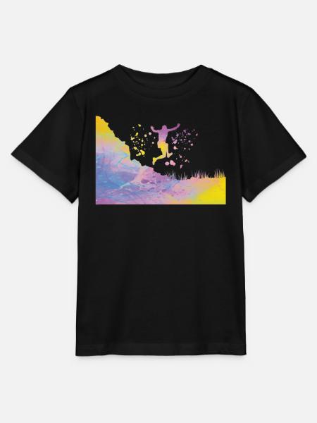Trail Runner Cross Trail Bergläufer - Stanley/Stella Kinder T-Shirt MINI CREATOR - Schwarz