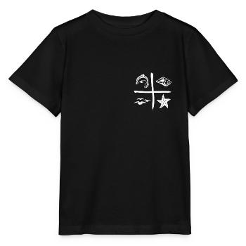Küsten Kompass - Stanley/Stella Kinder T-Shirt MINI CREATOR  - Schwarz - Vorne - Mikhail (115cm)