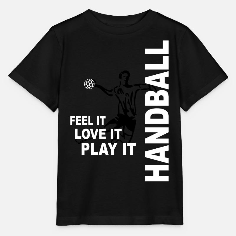 Handball - feel it, love it, play it - Stanley/Stella Kinder T-Shirt MINI CREATOR  - Schwarz