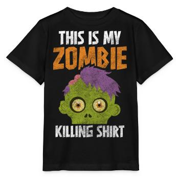 Zombieapokalypse Zombie-Jäger Pandemie Epidemie - Stanley/Stella Kinder T-Shirt MINI CREATOR  - Schwarz - Vorne - Mikhail (115cm)
