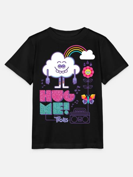 Los trolls me abrazan a las nubes chico - Camiseta para niños MINI CREATOR de Stanley/Stella - negro