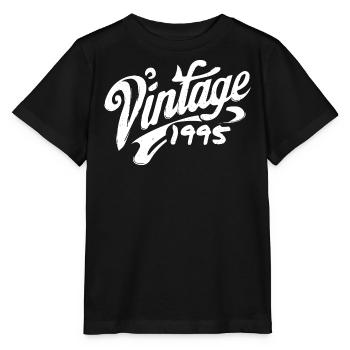 Millésime 1995 Cru 1995 Anniversaire 1995 Rétro - T-shirt bio MINI CREATOR Stanley/Stella Enfant - noir - Devant - Mikhail (115cm)