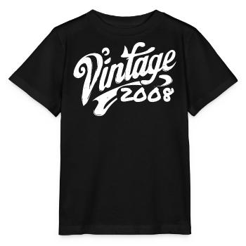 Millésime 2008 Cru 2008 Anniversaire 2008 Rétro - T-shirt bio MINI CREATOR Stanley/Stella Enfant - noir - Devant - Mikhail (115cm)