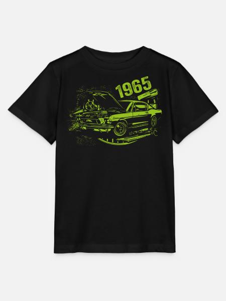1965 Geburtstag Oldtimer Modell 1965 Vintage 1965 - Stanley/Stella Kinder T-Shirt MINI CREATOR - Schwarz