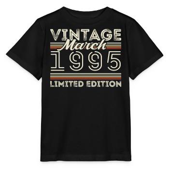 Mars 1995 Cru 1995 Cadeau d’anniversaire Mars - T-shirt bio MINI CREATOR Stanley/Stella Enfant - noir - Devant - Mikhail (115cm)