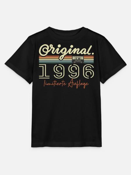 Original 1996 Vintage 1996 Geburtstag Retro 1996 - Stanley/Stella Kinder T-Shirt MINI CREATOR - Schwarz