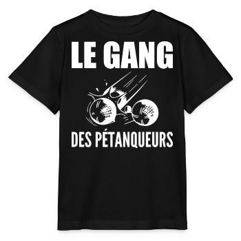 Pétanque, bowler, petanque fan, Father's Day - Stanley/Stella MINI CREATOR Kids’ T-Shirt - black - Front - Mikhail (115cm)