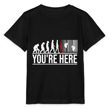 Bargeld Anti Digitalisierung - Stanley/Stella Kinder T-Shirt MINI CREATOR  - Schwarz - Vorne - Mikhail (115cm)