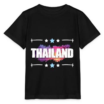 Thaïlande - T-shirt bio MINI CREATOR Stanley/Stella Enfant - noir - Devant - Mikhail (115cm)