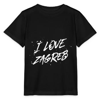 J’aime Zagreb - T-shirt bio MINI CREATOR Stanley/Stella Enfant - noir - Devant - Mikhail (115cm)