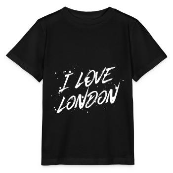I Love London - Stanley/Stella Kinder T-Shirt MINI CREATOR  - Schwarz - Vorne - Mikhail (115cm)