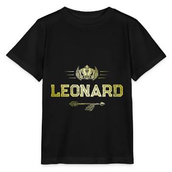 Leonard - Stanley/Stella Kinder T-Shirt MINI CREATOR  - Schwarz - Vorne - Mikhail (115cm)