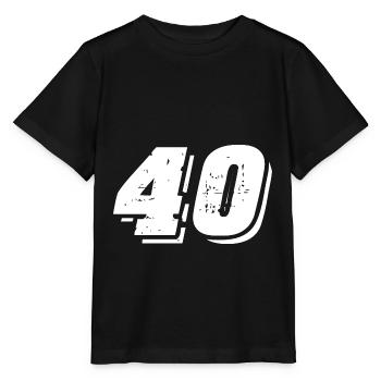 Symbole de 40 chiffres - T-shirt bio MINI CREATOR Stanley/Stella Enfant - noir - Devant - Mikhail (115cm)