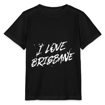 I Love Brisbane - Stanley/Stella MINI CREATOR Kids’ T-Shirt - black - Front - Mikhail (115cm)