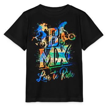 BMX Bike - BMX Riding - BMX for Kids - BMX - Stanley/Stella MINI CREATOR Kids’ T-Shirt - black - Front - Mikhail (115cm)