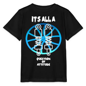 Fahrwerk Einstellung - Stanley/Stella Kinder T-Shirt MINI CREATOR  - Schwarz - Vorne - Mikhail (115cm)