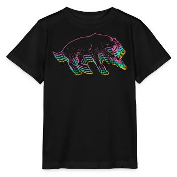 Sabre-toothed tiger - Stanley/Stella MINI CREATOR Kids’ T-Shirt - black - Front - Mikhail (115cm)