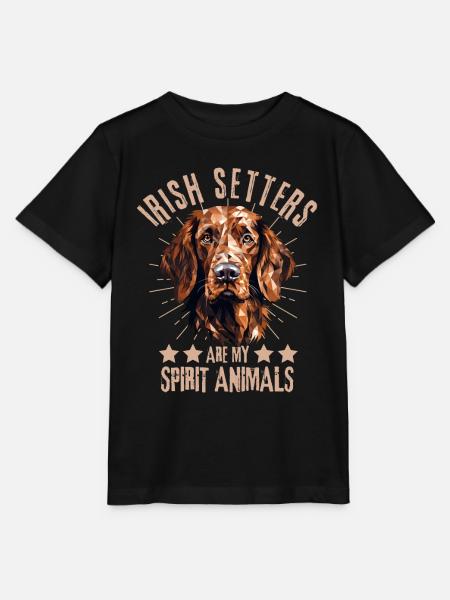 Irish Setter Liebhaber Geometrie Irish Setter Kuns - Stanley/Stella Kinder T-Shirt MINI CREATOR  - Schwarz