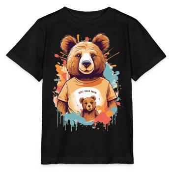 Beste Bär Mutter - Stanley/Stella Kinder T-Shirt MINI CREATOR  - Schwarz - Vorne - Mikhail (115cm)