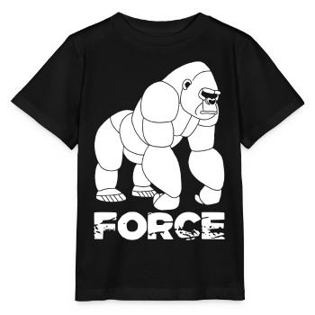 Quiet strength - Stanley/Stella MINI CREATOR Kids’ T-Shirt - black - Front - Mikhail (115cm)