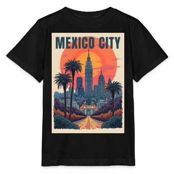 Mexico City – Zócalo and Aztec History - Stanley/Stella MINI CREATOR Kids’ T-Shirt - black - Front - Mikhail (115cm)